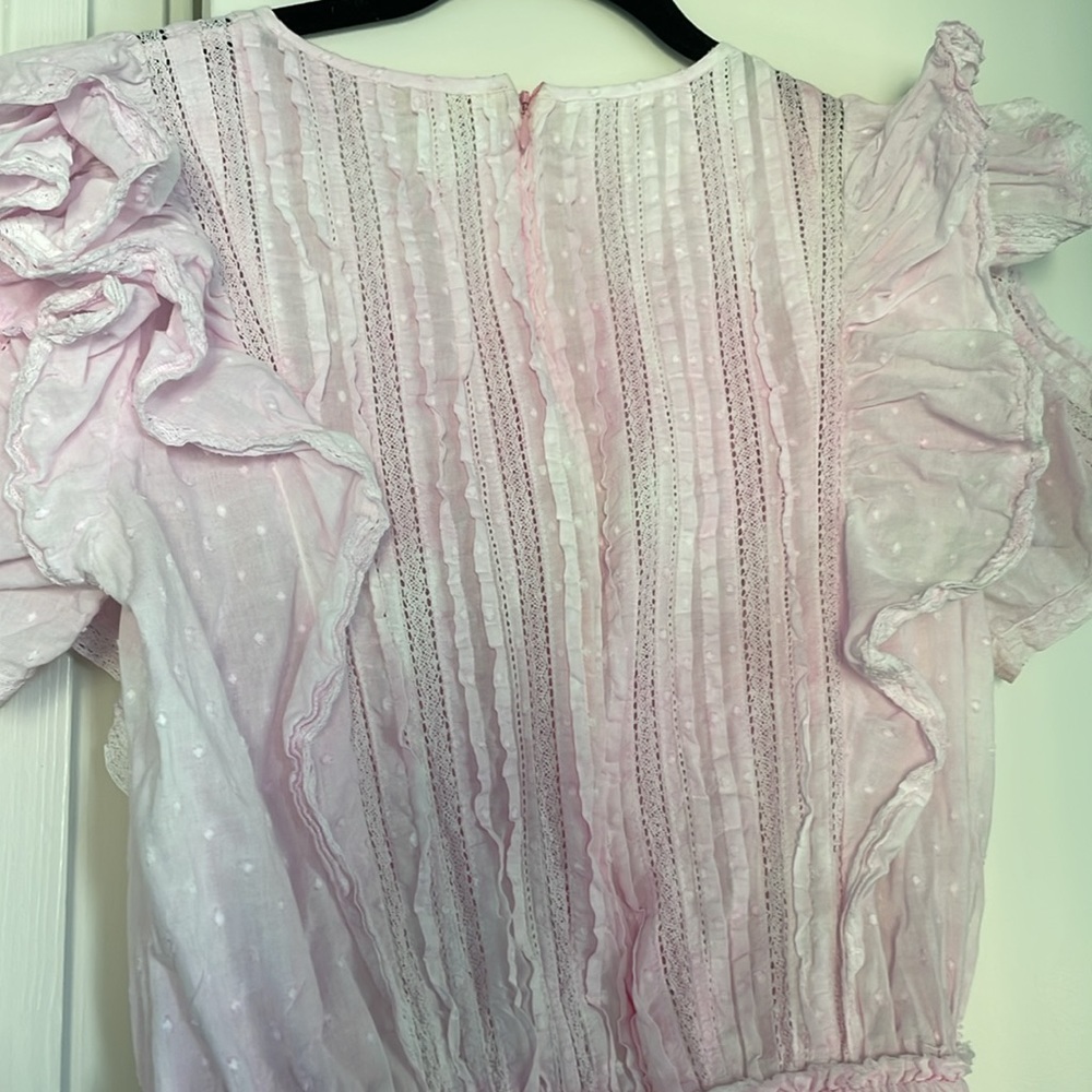 Loveshackfancy Natasha Mini Dress in Peony Pink - Picture 7 of 7
